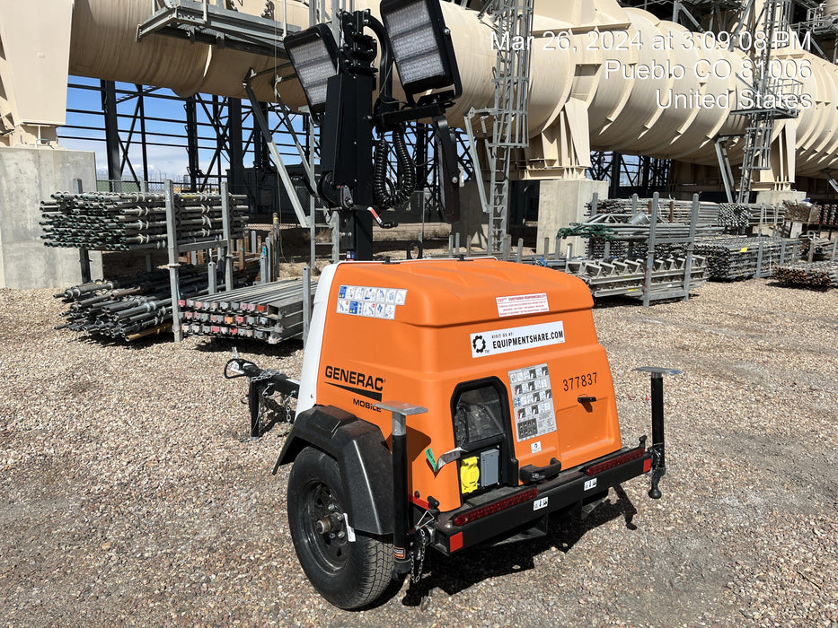 2023 Generac MLT2 Diesel, Flex Switch 120V Input, Powerzone Controller, 
(4) 320W LED Lights, 4kW Generator, 39.9 Gal Fuel Tank, 2" Ball, T3