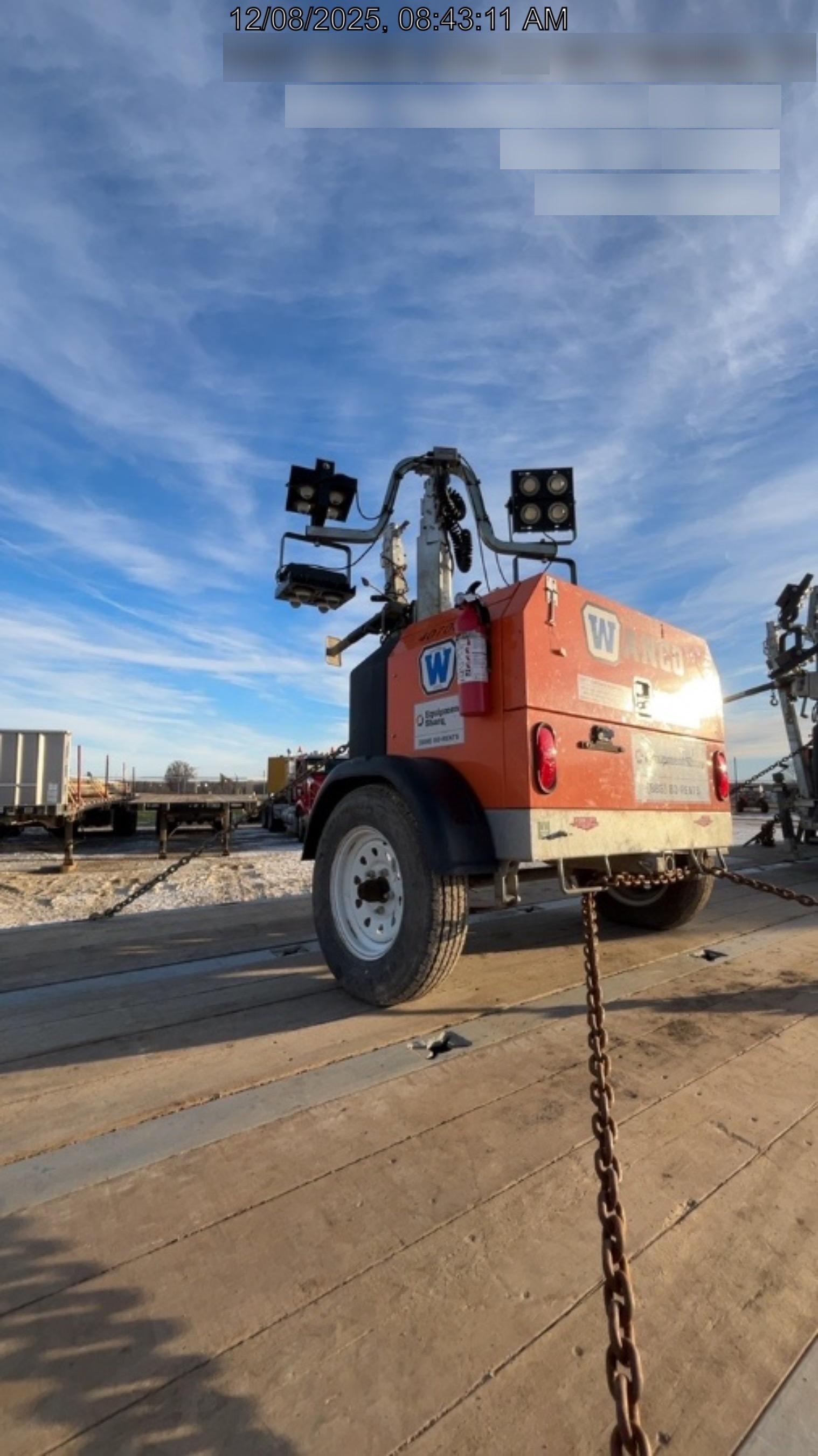2024 Wanco WLTT-4MM4K Diesel, Deep Sea Controller, Shore Power Plug, Auto Start, (4) 350W LED Floodlights, 4kW Generator, 60 Gal Fuel Tank, 2" Ball, T3