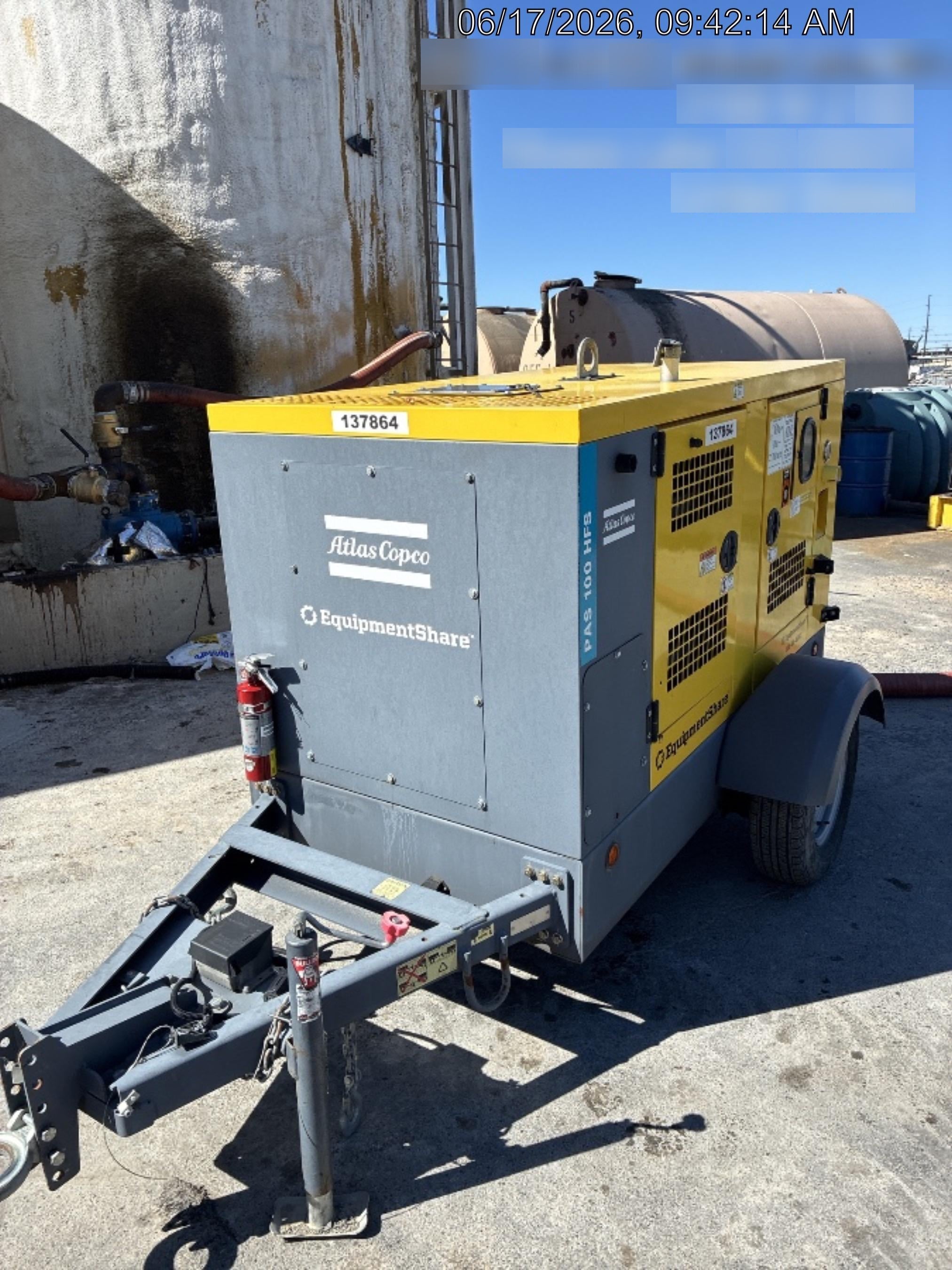 2021 ATLAS COPCO PAS 100 HF CS Enclosed