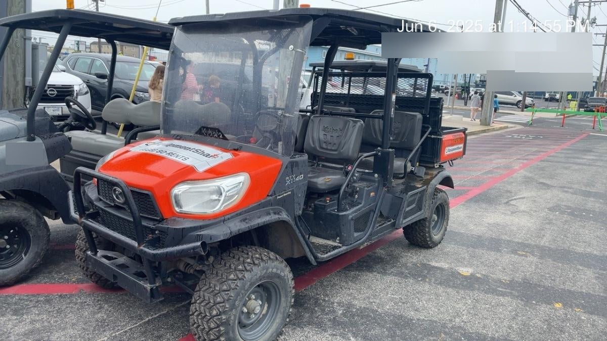2022 Kubota RTV-X1140W-H Plastic Canopy, Windshield Acrylic Clear, LED Strobe Light, Wire Harness Kit, Back up Alarm