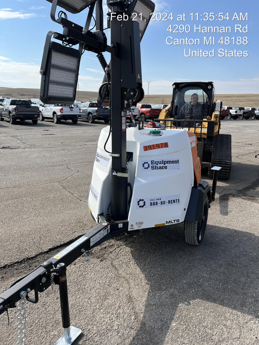 2024 Generac MLT2 Diesel, Flex Switch 120V Input, Powerzone Controller, 
(4) 320W LED Lights, 4kW Generator, 39.9 Gal Fuel Tank, 2" Ball, T3