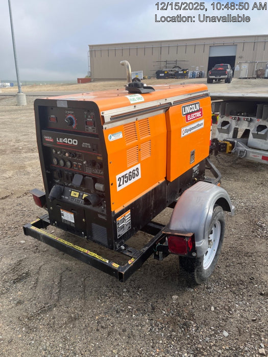 2022 Lincoln Electric LE400 Kubota V1505, Trlr, Cable Rack, Light Kit, ES Decals, T3