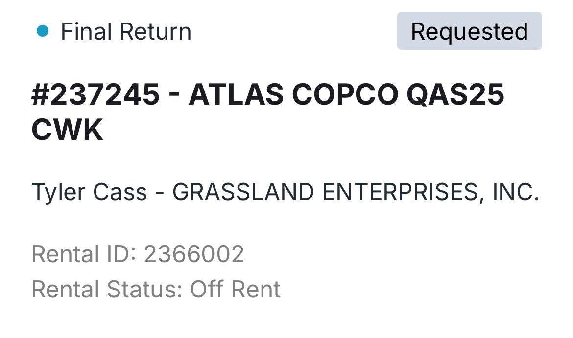 2022 ATLAS COPCO QAS25 CWK