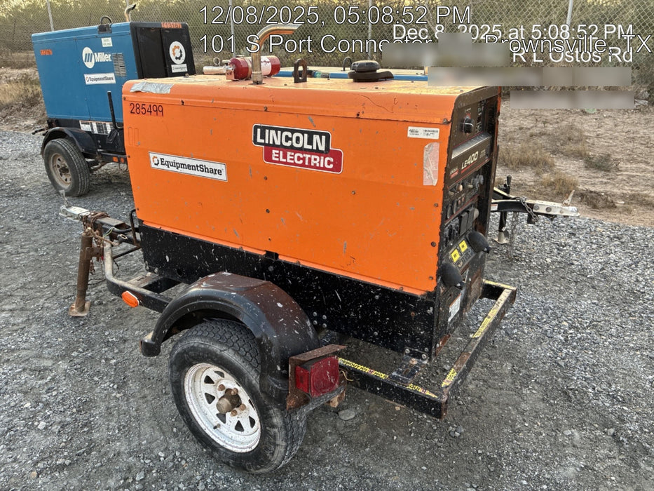 2022 Lincoln Electric LE400 Kubota V1505, Trlr, Cable Rack, Light Kit, ES Decals, T3