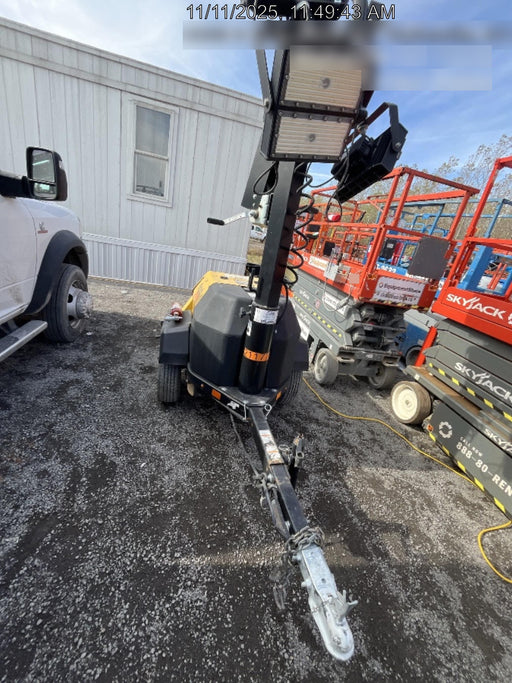 2022 Allmand NLV3GR (4) LED Light Fixture 350W, 23' Vertical Mast, 3kW Prime, Towable, Deep Sea L401, Leveling Jacks, Yanmar T4F 5.8hp