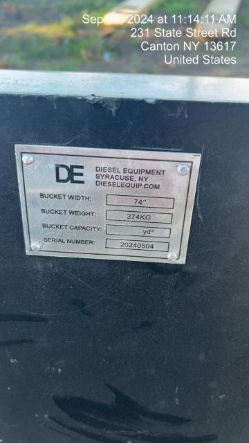 2024 DIESEL EQUIPMENT Skeleton Grapple Bucket, 74" CTL - Diesel Equipment