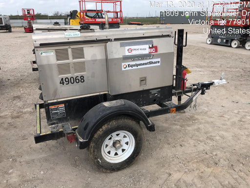 2019 Lincoln Electric Vantage 322 Ready-Pak 3, Two Wheel Trailer, Fender and Light Kit, Cable Rack