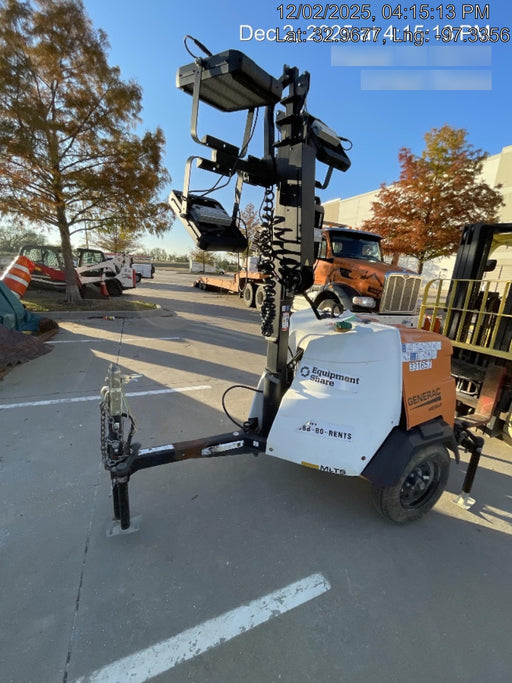 2023 Generac MLT2 Diesel, Flex Switch 120V Input, Powerzone Controller, (4) 320W LED Lights, 4kW Generator, 39.9 Gal Fuel Tank, 2" Ball, T3