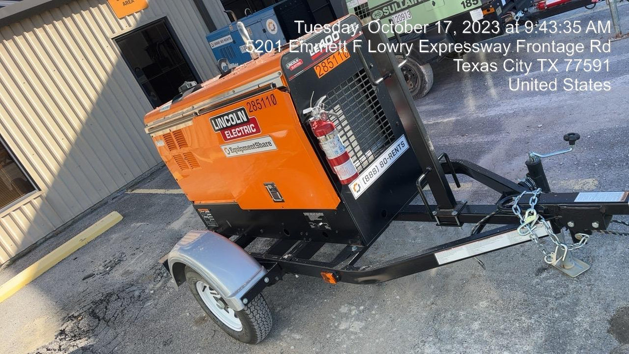 2022 Lincoln Electric LE400 Kubota V1505, Trlr, Cable Rack, Light Kit, ES Decals, T3