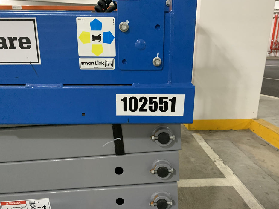 2020 Genie GS-1930 Solid Non Marking Tires, Beacon, Folding rails with half height swing gate, 800W Inverter