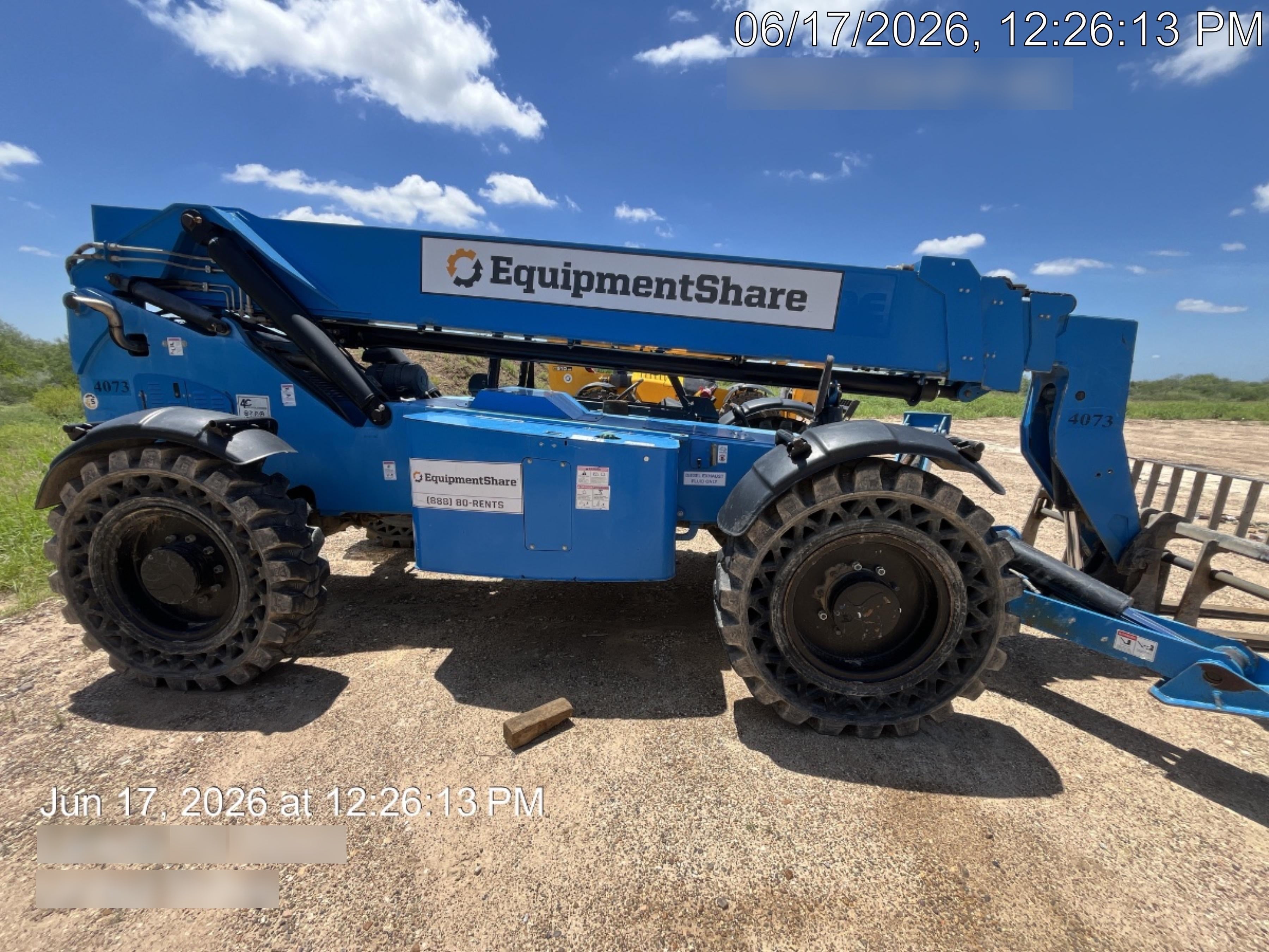 2016 Genie GTH-1056 Genie GTH1056, Solid Tires, 60" carriage, Open ROPS