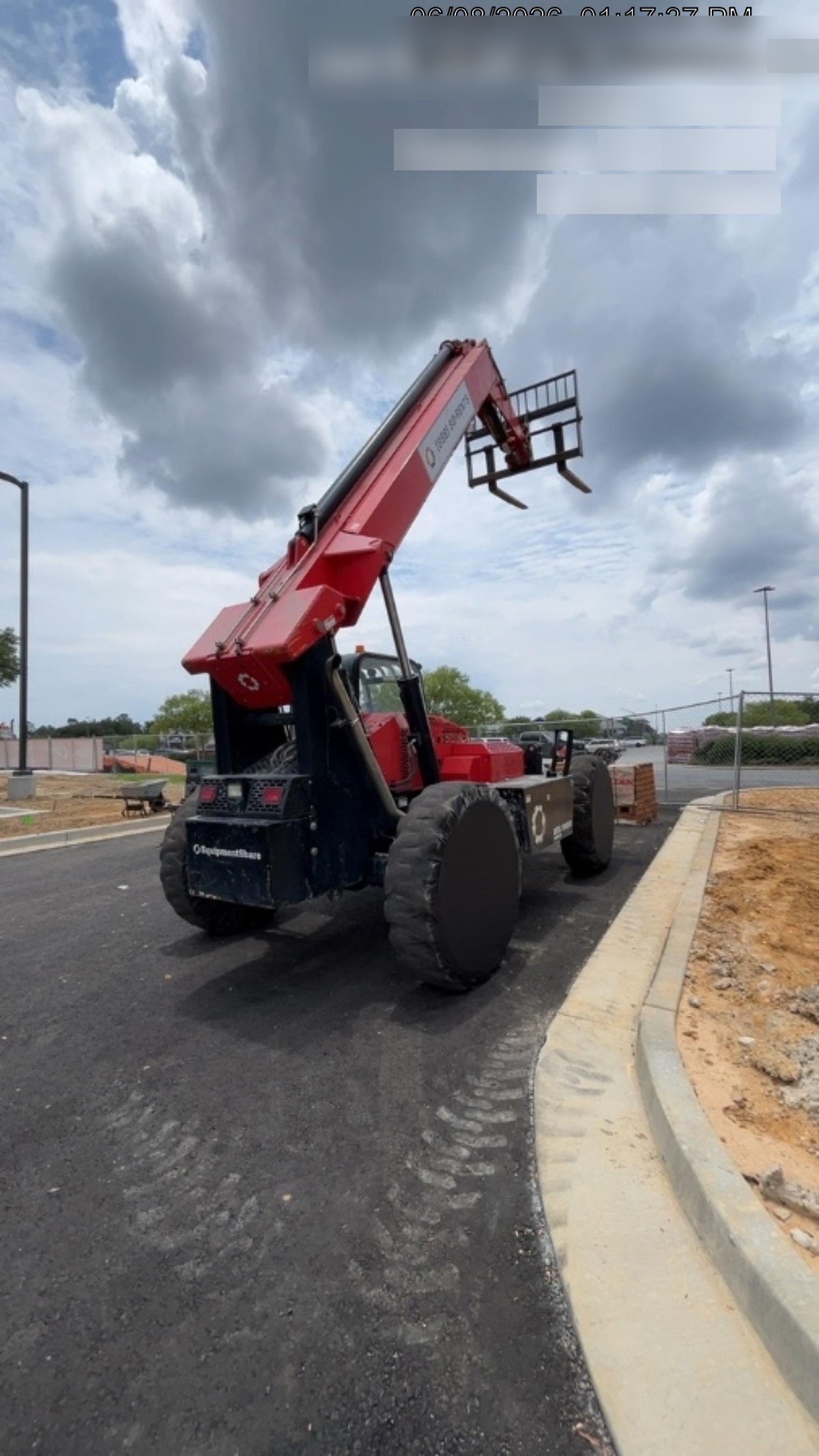 2019 Manitou MTA10055 Canopy, 120 HP, Solid Tires, Work Lights, Lift Hook, Auxiliary Hydraulics 66" Carriage and 60" Forks