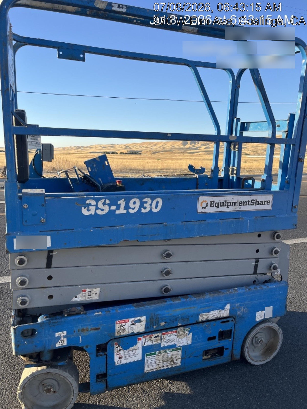 2019 Genie GS-1930 Half Height Swing Gate, 800W Inverter