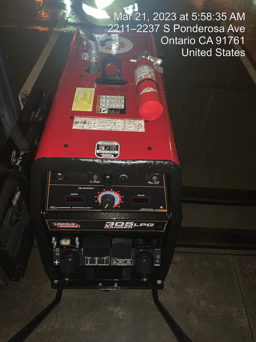 2020 Lincoln Electric Ranger 305 LPG K3430-1, Ranger 305 LPG, Undercarriage, Tank Holder & Strap, 10kw AC Gen, 25hp Kohler LPG Eng