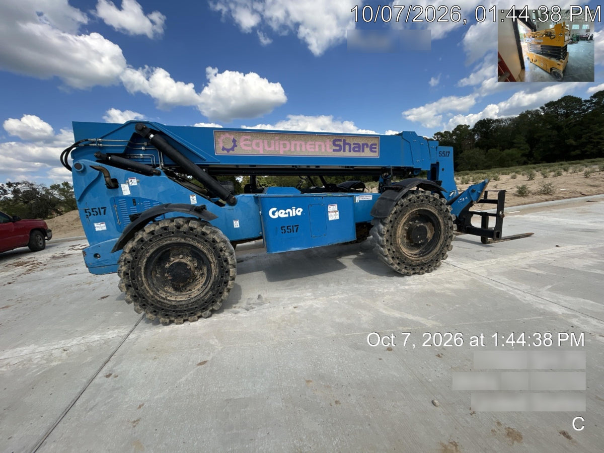 2017 Genie GTH-1056 Genie GTH1056, Solid Tires, 60" carriage, Open ROPS