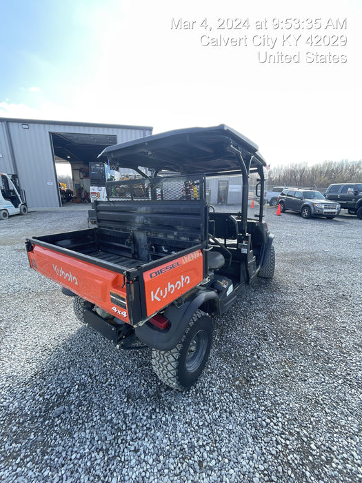 2022 Kubota RTV-X1140W-H Plastic Canopy, Windshield Acrylic Clear, LED Strobe Light, Wire Harness Kit, Back up Alarm