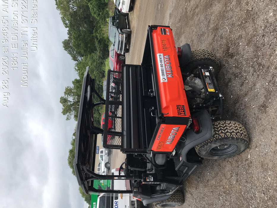 2020 Kubota RTV-X1140W-H 4WD utility cart -LED strobe -Windshield tempered glass -Plastic canopy -Wire harness kit -Backup alarm