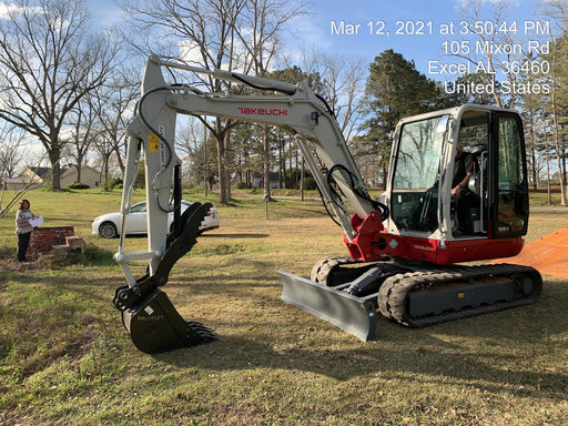 2020 Takeuchi TB250-2C Cab/Heat/Air, Rubber Tracks, Manual TAG QC