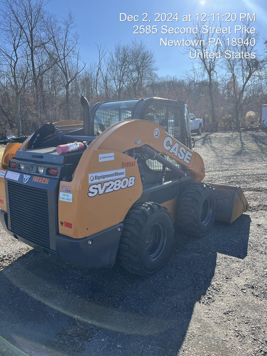2023 Case SV280 Cab/Heat/Air/Pneumatic Tires, Radius, Hand Controls,Cold Weather PKG, Work Lights, Back Up Alarm, Manual QC (owner code 22233/user1 33322)