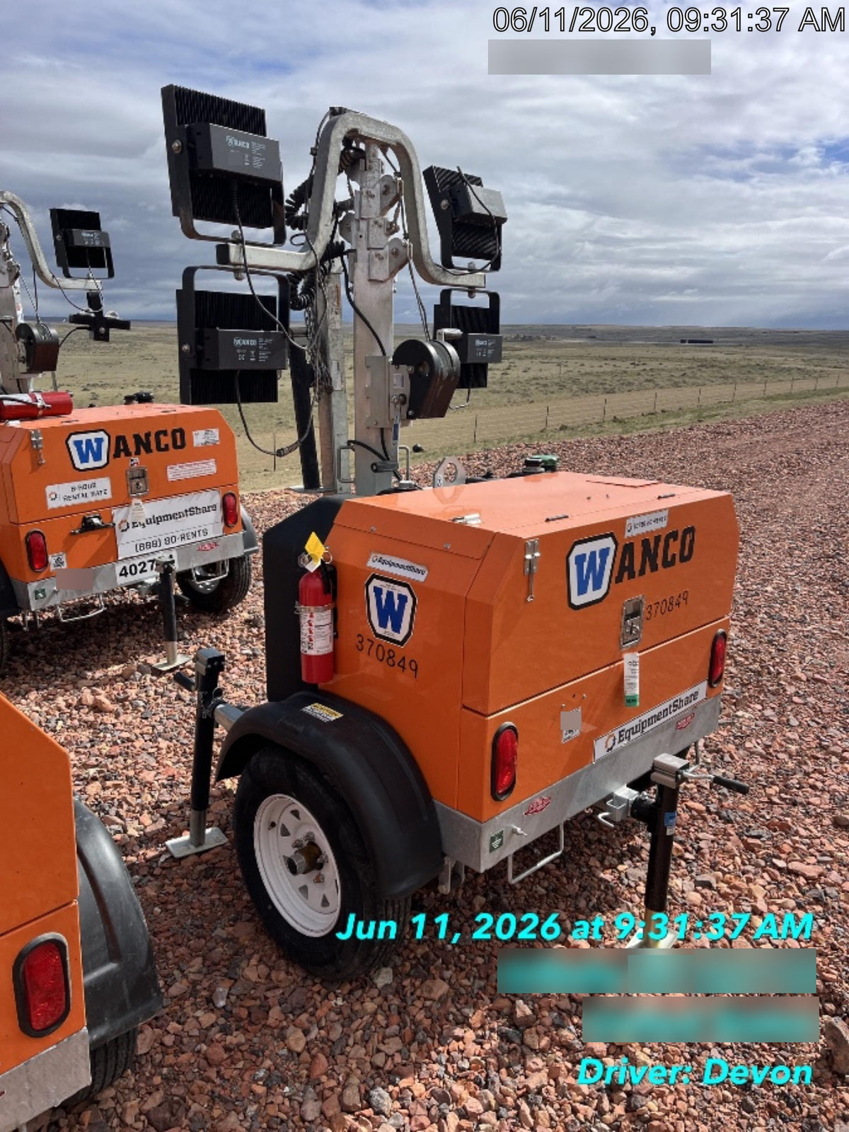 2023 Wanco WLTT-4MM4K Diesel, Deep Sea Controller, Shore Power Plug, Auto Start, (4) 350W LED Floodlights, 4kW Generator, 60 Gal Fuel Tank, 2" Ball, T3