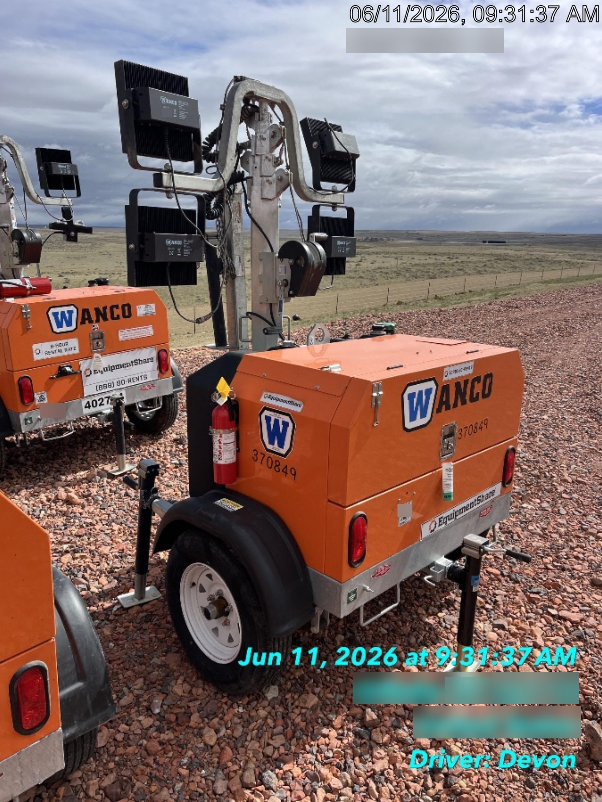 2023 Wanco WLTT-4MM4K Diesel, Deep Sea Controller, Shore Power Plug, Auto Start, (4) 350W LED Floodlights, 4kW Generator, 60 Gal Fuel Tank, 2" Ball, T3