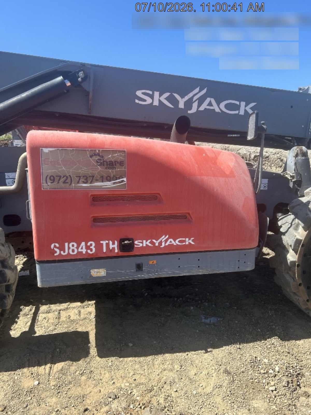2016 SKYJACK SJ843 TH