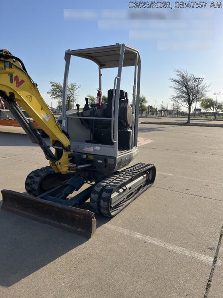 2019 Wacker Neuson EZ26 MX, Trk, Long, Canopy w/Manual Coupler, 3-40mm Pin Kits, 12"/18"/24" Pin on Buckets