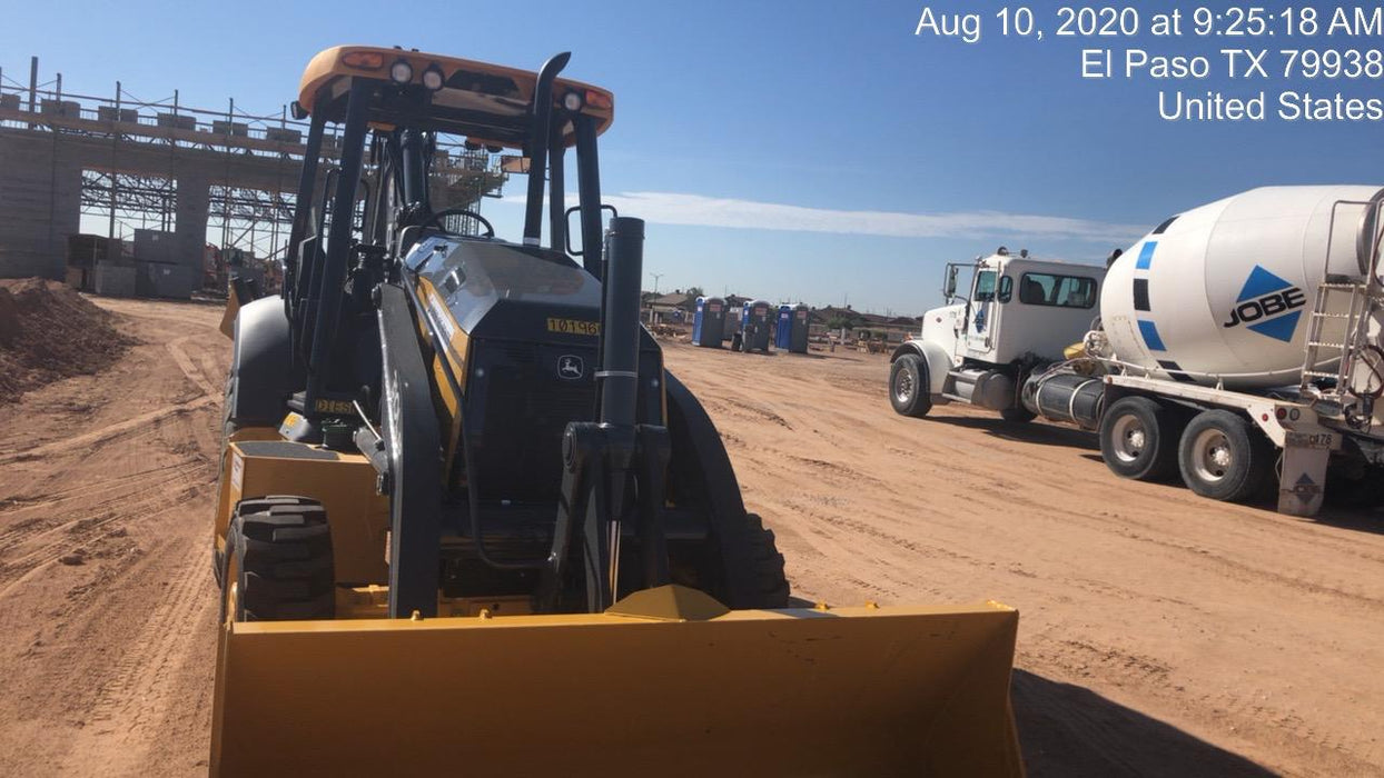 2020 John Deere 310LEP Canopy, 4WD, Standard Stick, Pilot Controls, 2 Way Hydraulics, TAG Manual QC