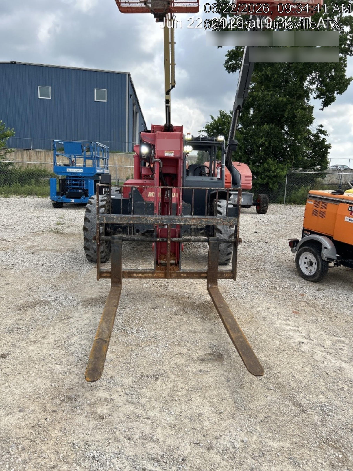 2019 Manitou MTA8044 MTA 8044 - 74 HP T4, Canopy, Worklights/Strobe, Beacon, 66" Carriage, 48" Forks, Solid Tires, Lift Hook, Aux Hydraulics