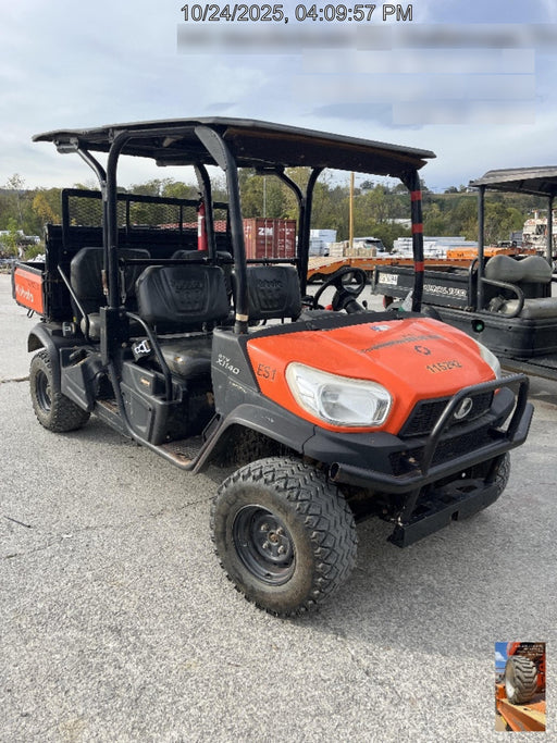 2020 Kubota RTV-X1140WL-H 4 Passenger Cart with Metal Top, windshield, strobe light, harness, and backup alarm