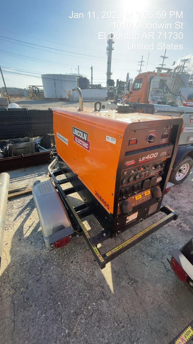 2022 Lincoln Electric LE400 Kubota V1505, Trlr, Cable Rack, Light Kit, ES Decals, T3