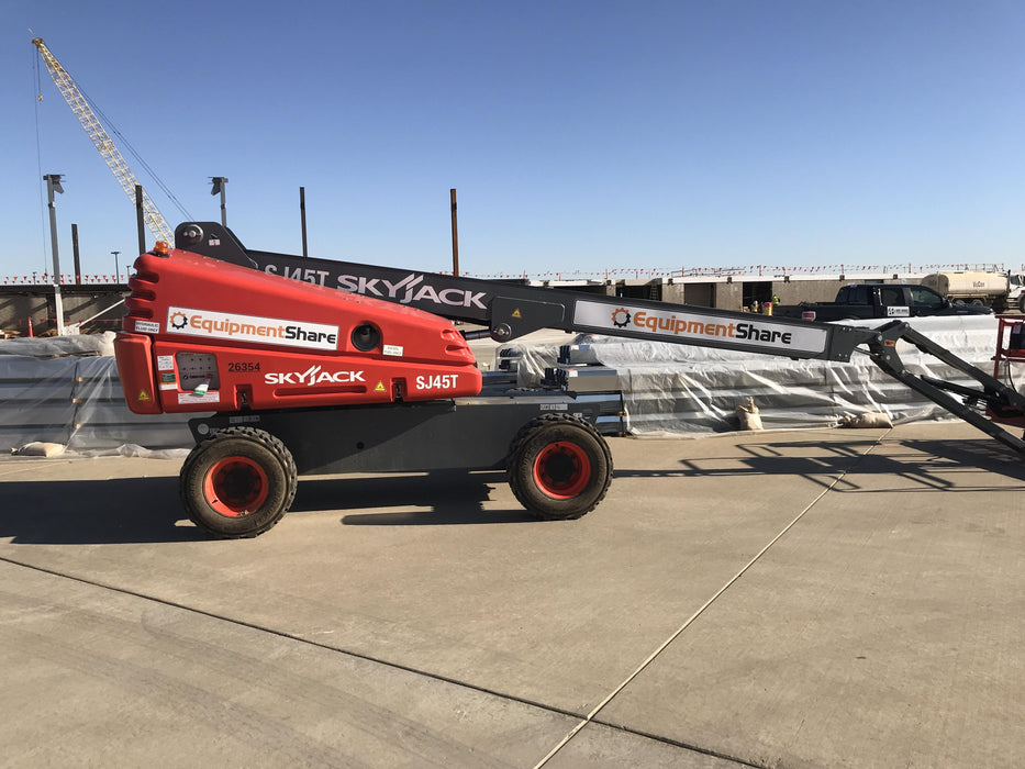 2019 Skyjack SJ45T+ Diesel, Foam Filled Tires, Welder Ready Generator, Beacon