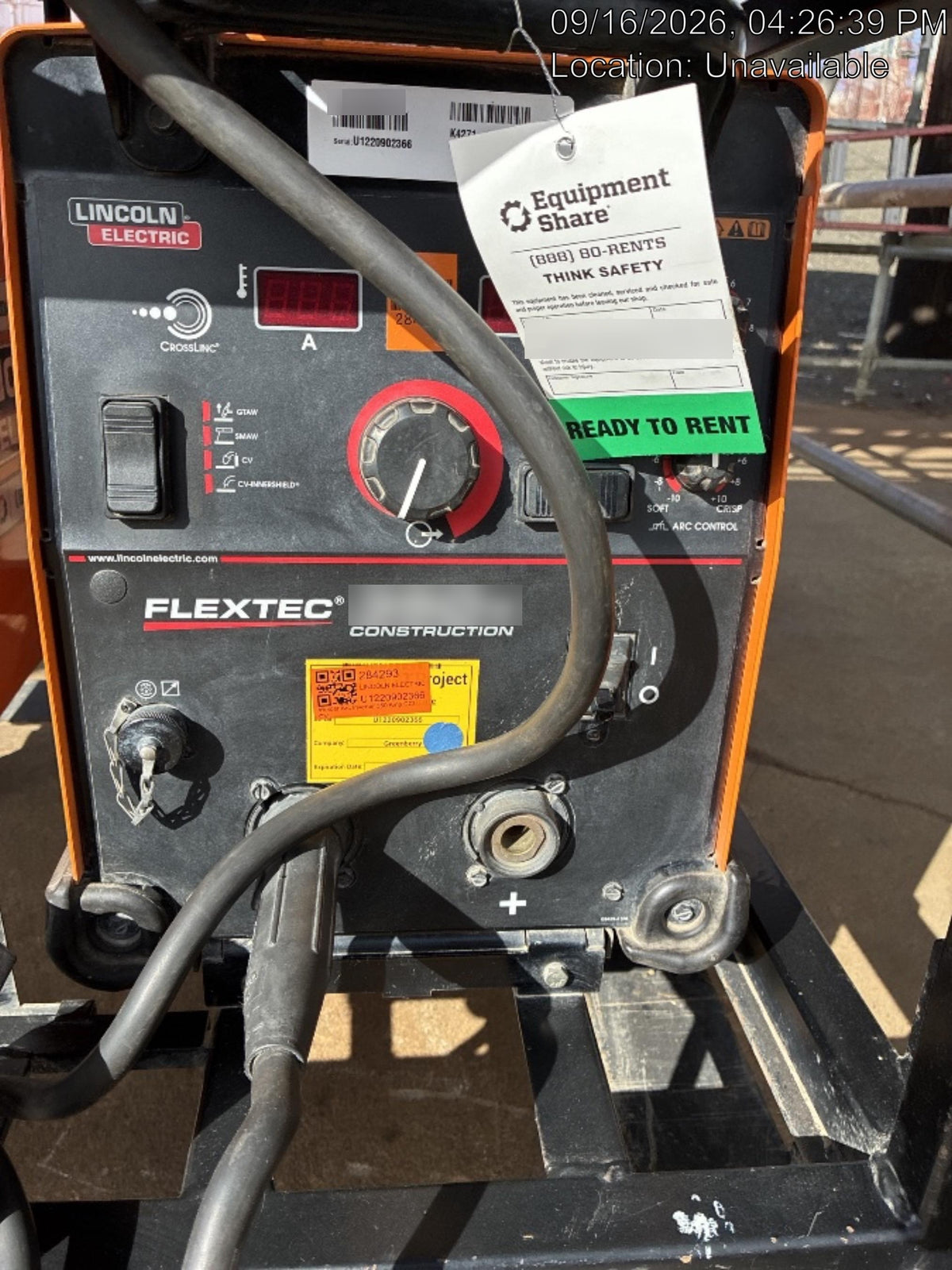 2022 LINCOLN ELECTRIC FLEXTEC 350X