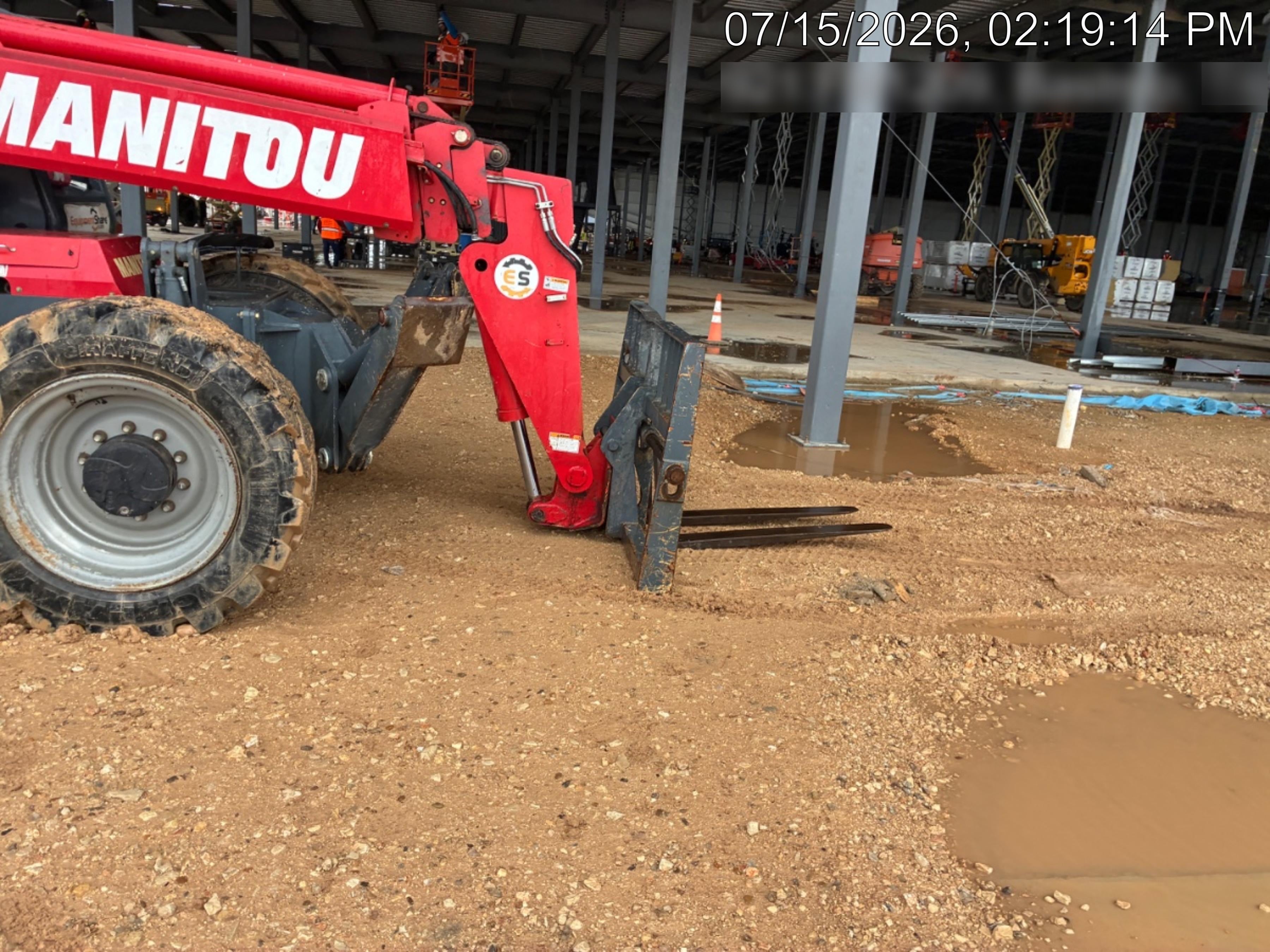 2018 Manitou MTA10055 MTA10055 - 74 HP T4, Canopy, Worklights/Strobe, Beacon, 66" Carriage, 60" Forks, Solid Tires, Lift Hook, Aux Hydraulics