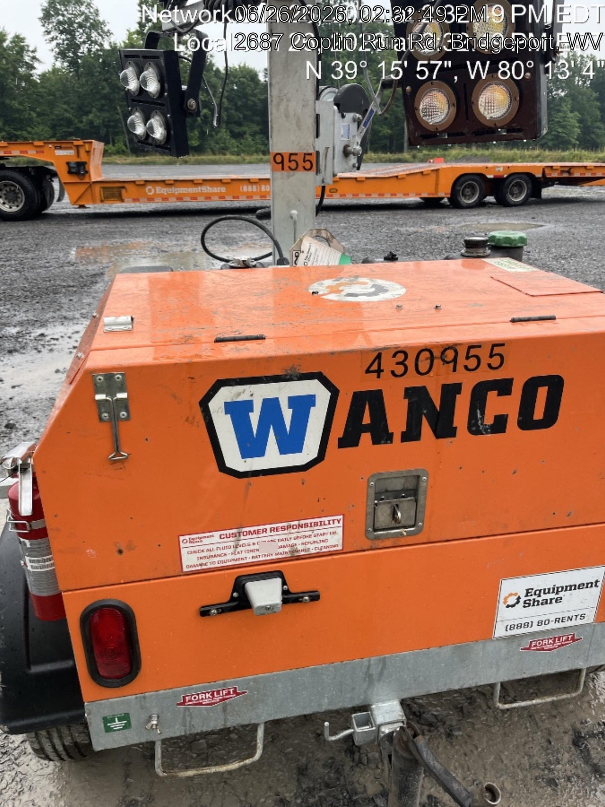 2024 Wanco WLTT-4MM4K Diesel, Deep Sea Controller, Shore Power Plug, Auto Start, (4) 350W LED Floodlights, 4kW Generator, 60 Gal Fuel Tank, 2" Ball, T3