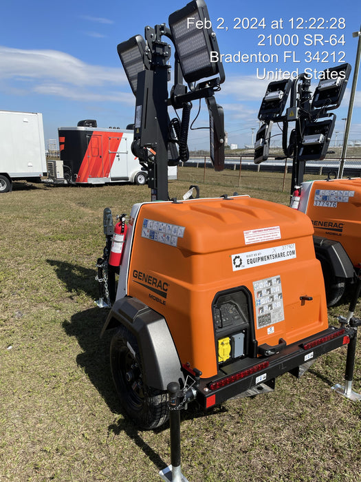 2023 Generac MLT2 Diesel, Flex Switch 120V Input, Powerzone Controller, 
(4) 320W LED Lights, 4kW Generator, 39.9 Gal Fuel Tank, 2" Ball, T3