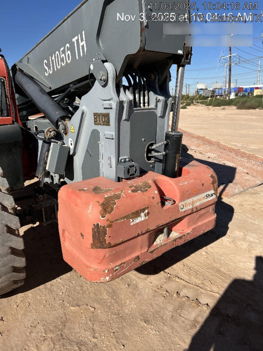 2018 Skyjack SJ1056 TH Skyjack 1056 TH Telehandler w/Open ROPS, Work Lights/Beacon, Solid Tires, 60" Carriage and Forks