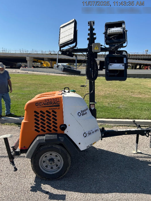 2024 Generac MLT2 Diesel, Flex Switch 120V Input, Powerzone Controller, 
(4) 320W LED Lights, 4kW Generator, 39.9 Gal Fuel Tank, 2" Ball, T3