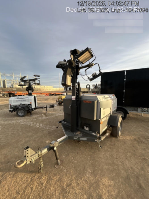 2022 Wacker Neuson LTW20Z1 Isuzu Dsl. Engine, 23' Mast, (4) 300W LED Lights, CWK, Programmable Dawn to Dusk, 360 Deg. Rotation, 57 Gal. Tank, Trailer Mounted