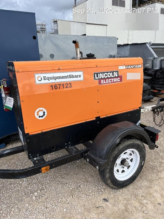 2021 Lincoln Electric Vantage 322 Vantage 322 Ready Pak 3 w/ Decals, ORANGE (includes trailer, cable rack, fender light kit) NO Telematics