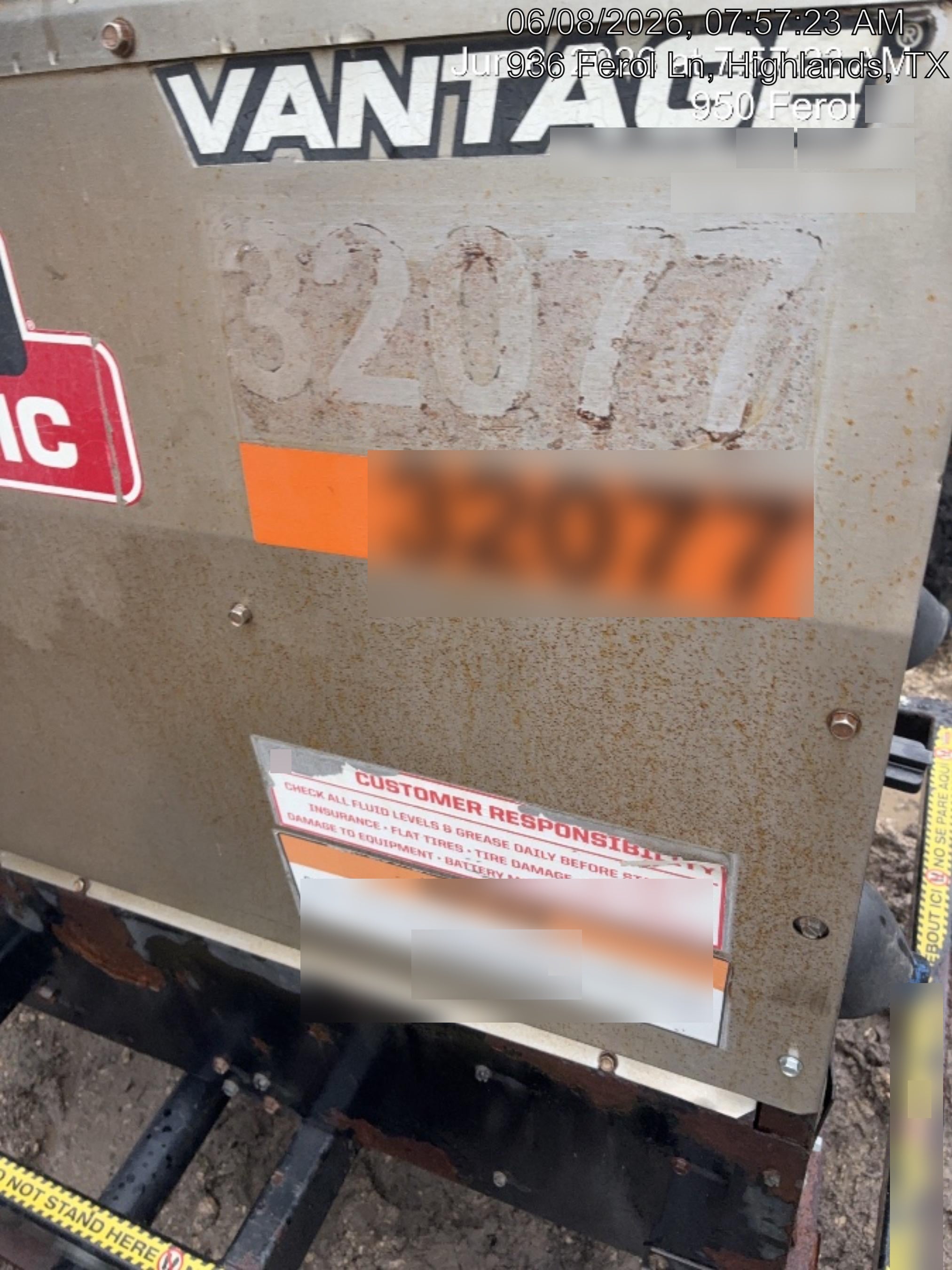 2019 Lincoln Electric Vantage 322 Welder Ready-Pak 3, Two wheel trailer, Fender and Light kit, Cable Rack