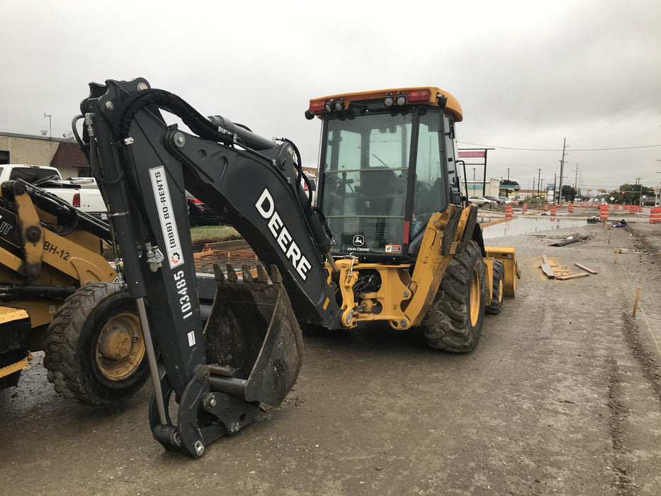 2020 John Deere 310LEP Cab/Heat/Air, 4WD, Standard Stick, Pilot Controls, 2 Way Hydraulics, TAG Manual QC