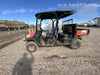 Kubota RTV-X1140W-H 4wd Utility Cart, LED Strobe, Windshield Tempered Glass, Pastic Canopy, Wire Harness Kit, Backup Alarm