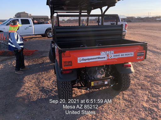 2021 Kubota RTV-X1140W-H Plastic Canopy, Windshield Acrylic Clear, LED Strobe Light, Wire Harness Kit, Back up Alarm