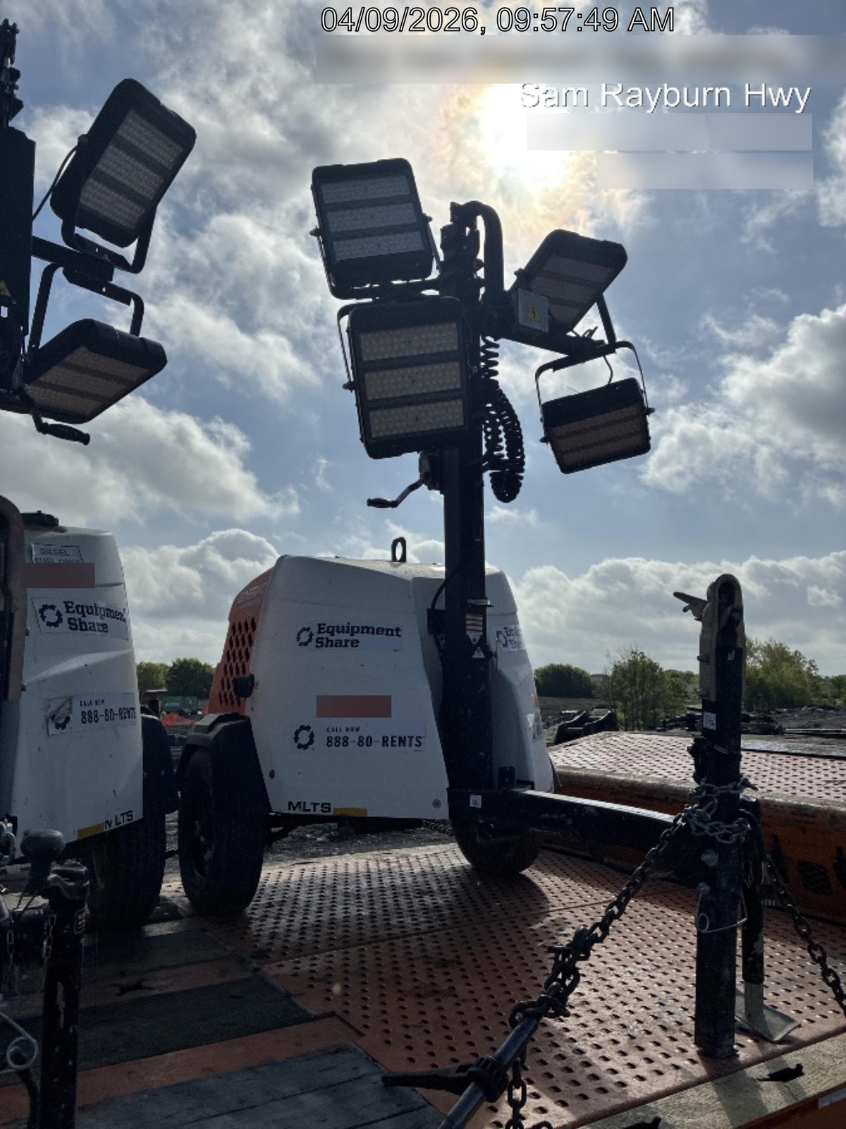 2024 Generac MLT2 Diesel, Flex Switch 120V Input, Powerzone Controller, 
(4) 320W LED Lights, 4kW Generator, 39.9 Gal Fuel Tank, 2" Ball, T3