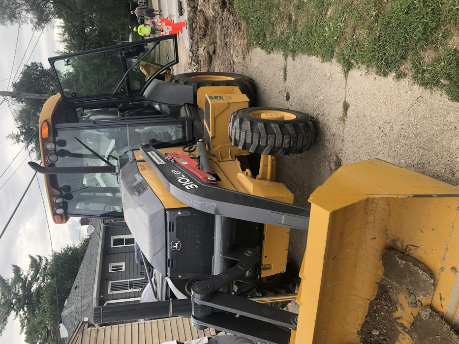 2020 John Deere 310LEP Cab/Heat/Air, 4WD, Standard Stick, Pilot Controls, 2 Way Hydraulics, TAG Manual QC