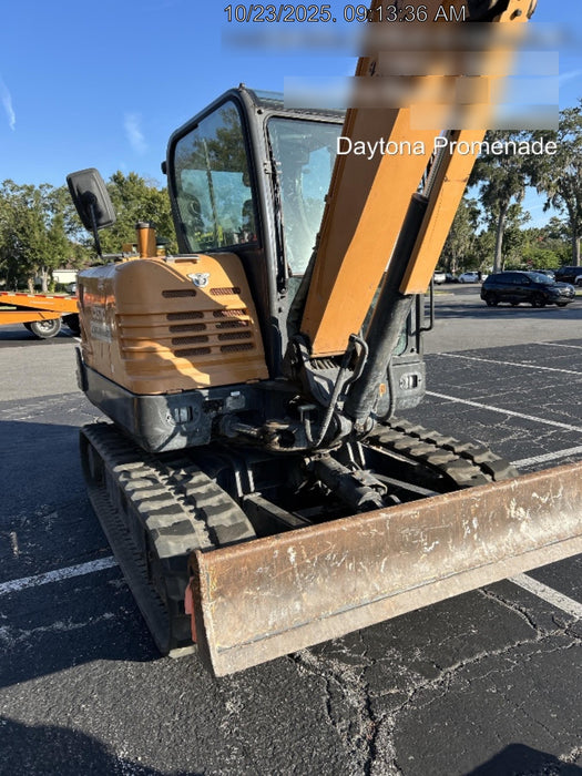 2018 Case CX57C CLOSED CAB A/C, LONG ARM, RUBBER TRACKS, AUX HYD