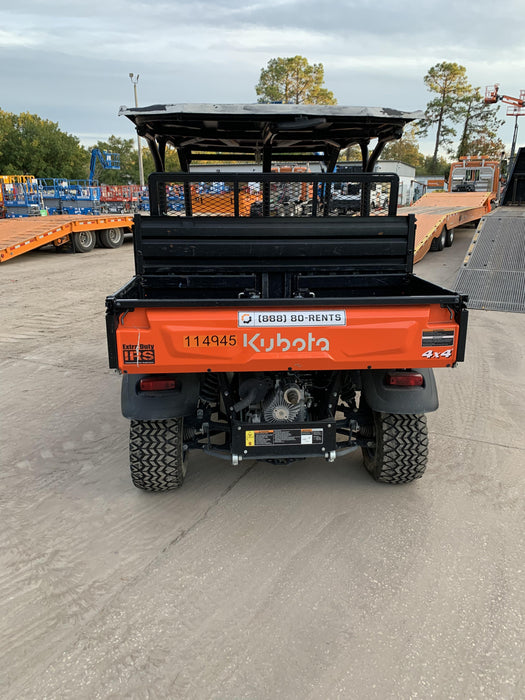 Kubota RTV-X1140W-H Kubota RTVX1140WH 4wd Utility Cart, LED Strobe, Windshield Tempered Glass, Plastic Canopy, Wire Harness Kit, Backup Alarm