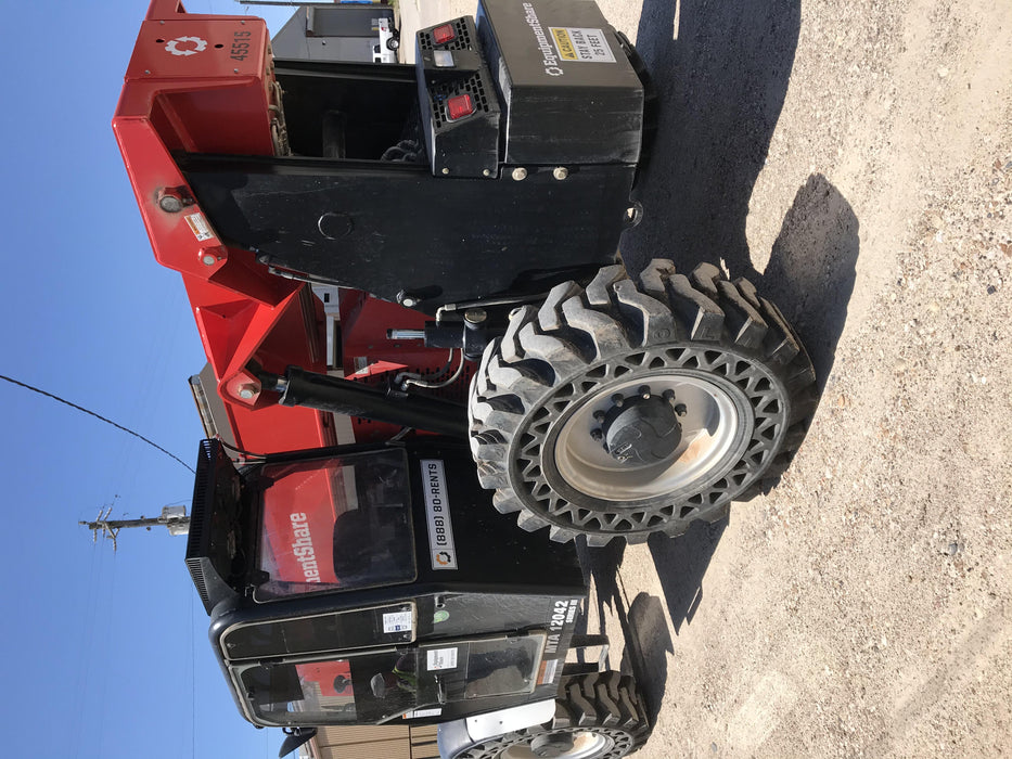 2019 Manitou MTA12042 Cab/Heat/Air, 120 HP, Solid Tires, Work Lights, Lift Hook, Auxiliary Hydraulics w/66" Carriage and 60" Forks