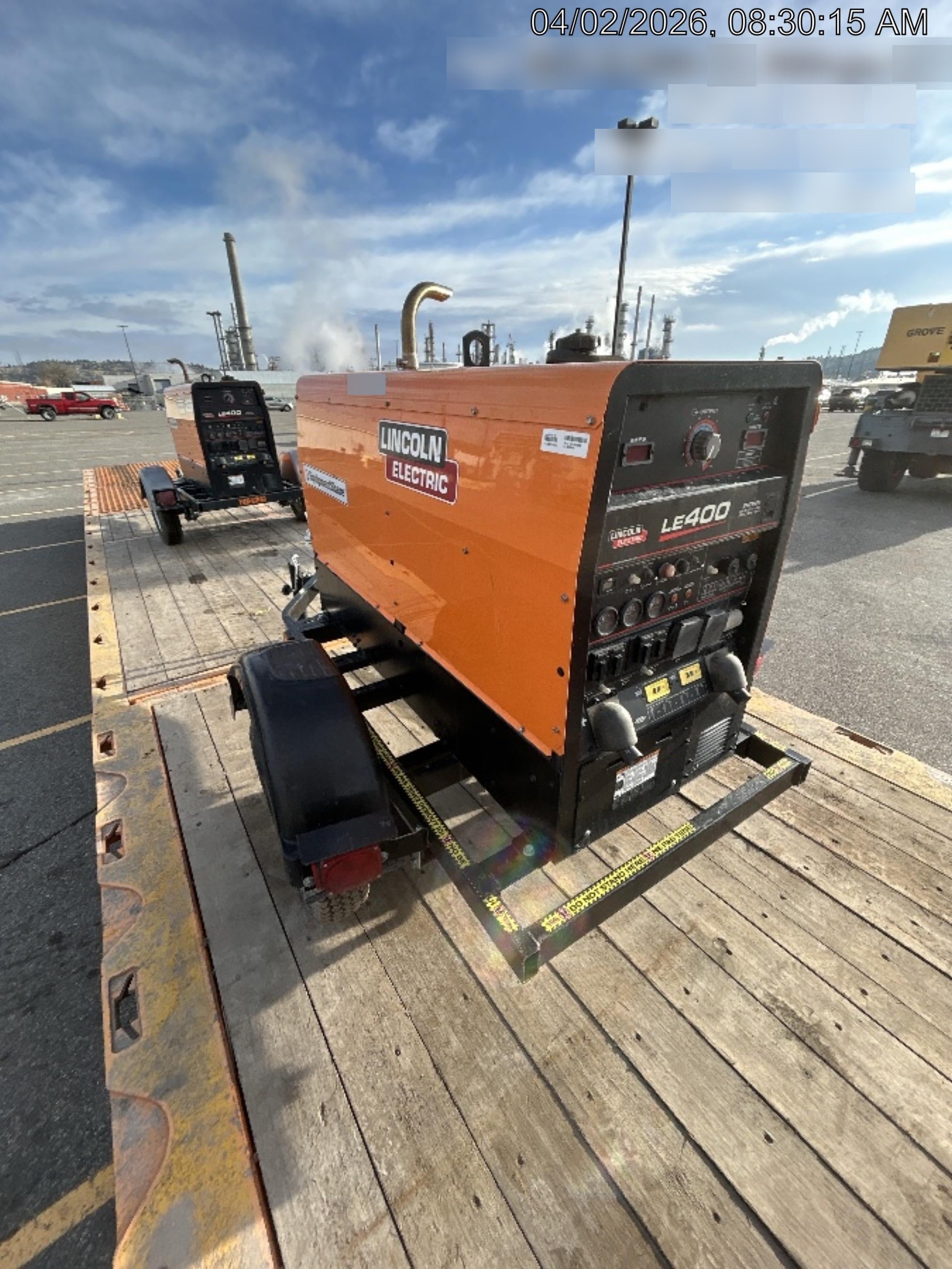 2023 Lincoln Electric LE400 Kubota V1505, Trlr, Cable Rack, Light Kit, ES Decals, T3